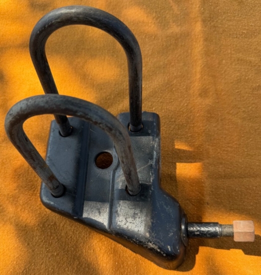 1953-55 Rear Spring Shock Plate + U-Bolts-ORIGINAL