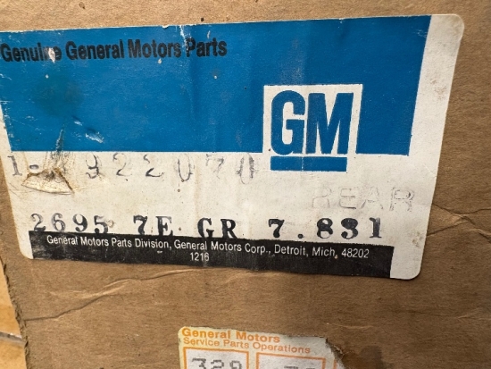 NOS 68 - 73 Right Rear Bumper