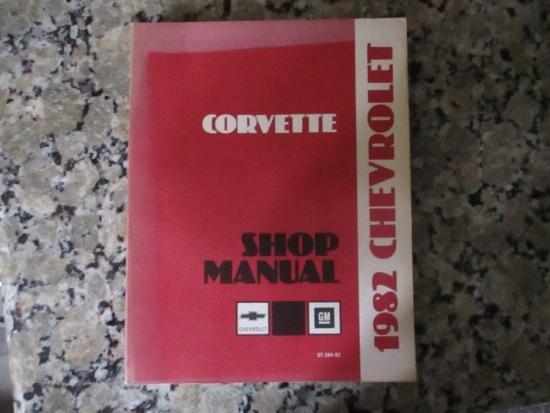 1982 CORVETTE SHOP MANUAL.