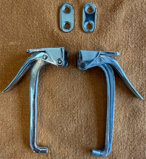 1953-55 Convertible Top Front Latches + Spacers