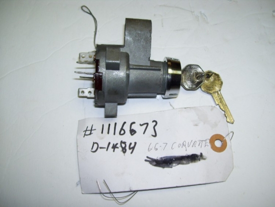 66-67 ignition switch #1116673 d-1484