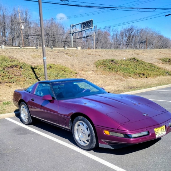 1995 2 DR Purple Corvette