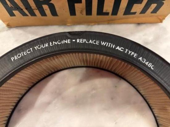 AC #A348C Air Filter Element. Square Mesh design  