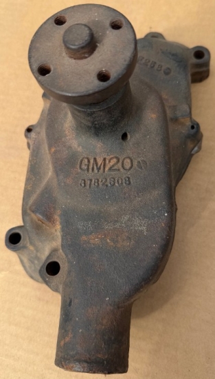 1968-70 GM20 Water Pump #3782608 date F 25 8