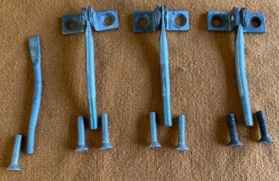 1953-55 Original Door Stops, Screws plus extra Arm