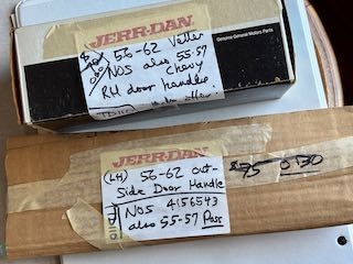 NOS Pair c1 Outside Door Handles New in GM Boxes