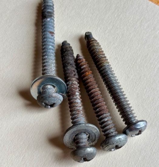 Door Panel Armrest screws C2 Non-Reproduction