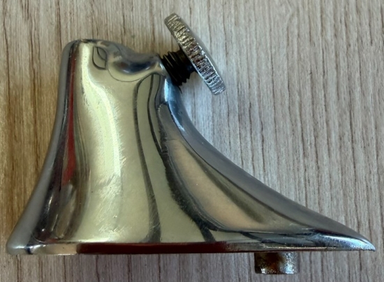 1955-56 Inside Rearview Mirror Base + Thumbscrew